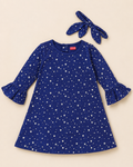 Dark Blue A Line Tunic with Headband