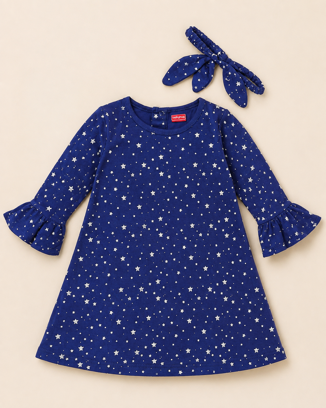 Dark Blue A Line Tunic with Headband