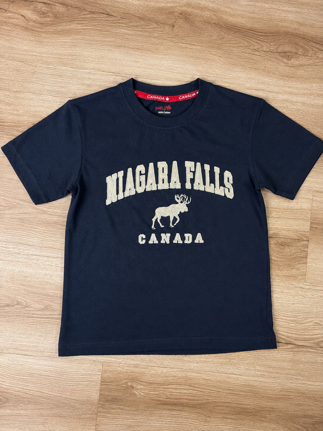 Dark Navy T-Shirt with Letter Print