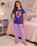 Purple Printed PJ Set