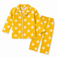 Yellow Star Print Night Suit