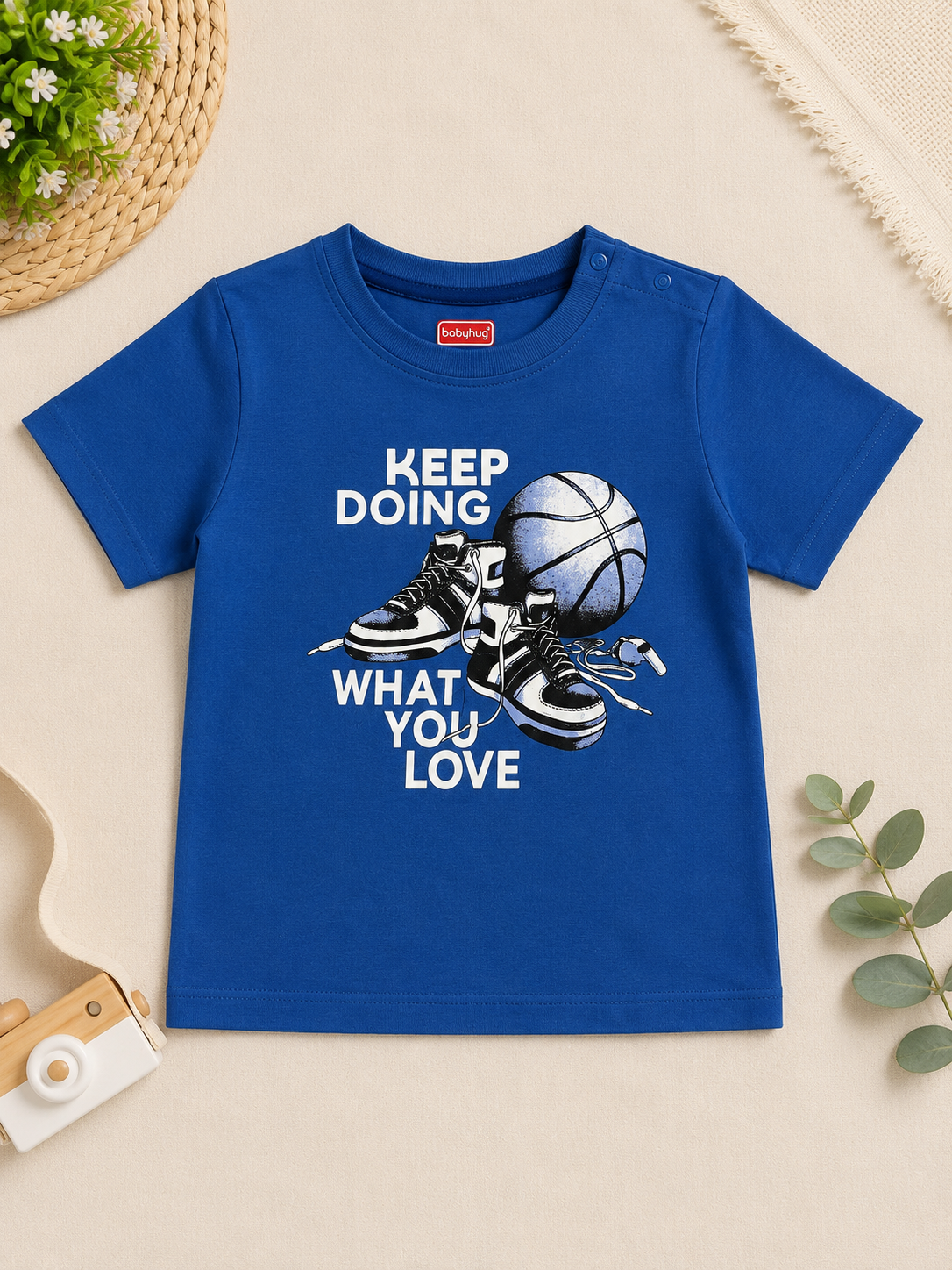 Dark Blue Printed T-Shirt
