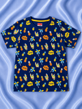 Blue Printed T-Shirt
